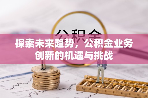 冀州探索未来趋势，公积金业务创新的机遇与挑战