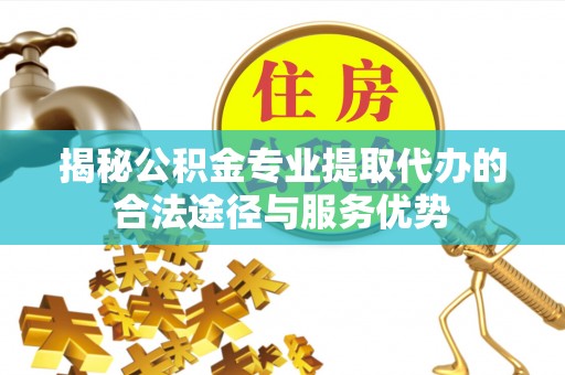 冀州揭秘公积金专业提取代办的合法途径与服务优势